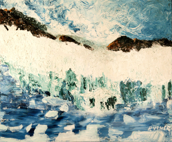 Calving Glacier by Patricia C Vener