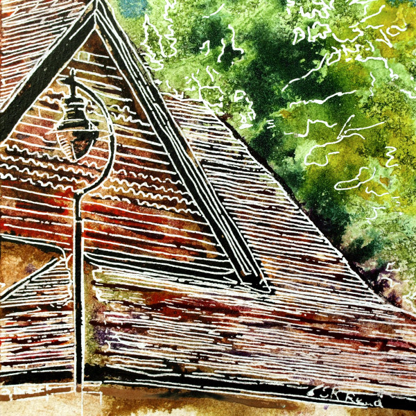 43 Red Tiled Roof by Cathy Read