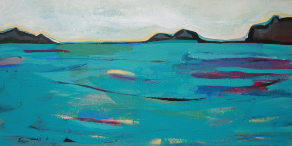 Turquoise sea by Stella Clark