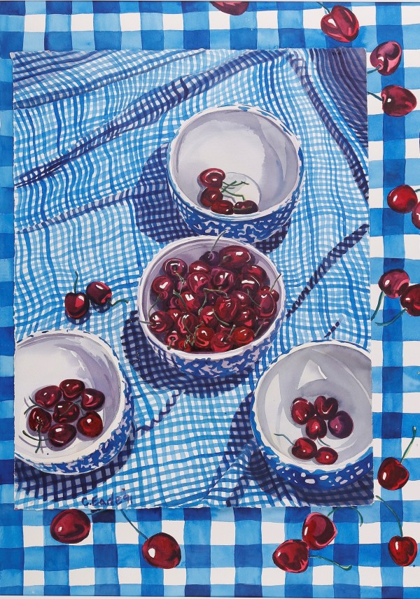 Life's a bowl of Cherries by cathy earle