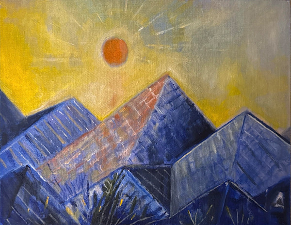 Night mountains by Siméon Artamonov