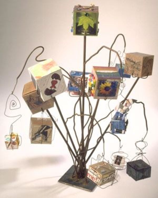 The Collection Tree (One) 2003 boxes from Empty & Meaningless: the Box Project workshops by Adrienne Fritze, Image 15.