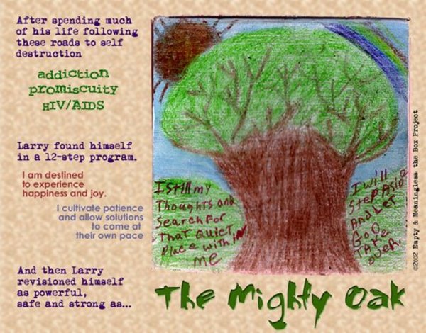 The Mighty Oak, Larry Briscoe - one panel of his E&M box by Adrienne Fritze, Image 18.