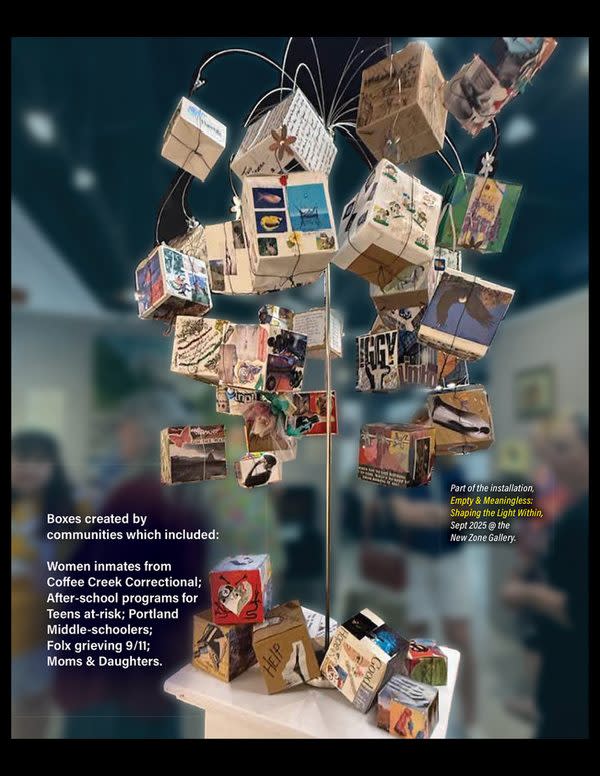 The Collection Tree 2025, boxes from Empty & Meaningless: the Box Project workshops by Adrienne Fritze, Image 17.