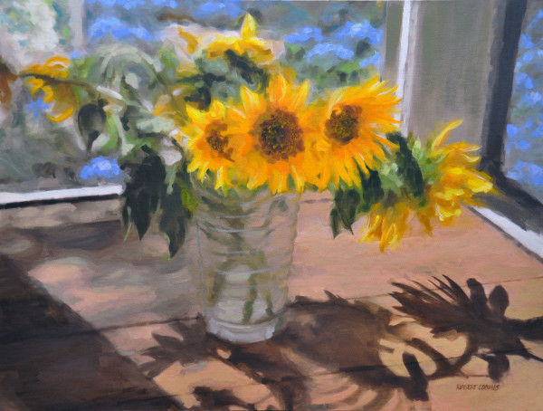 Drooping Sunflowers by Robert Patrick Coombs