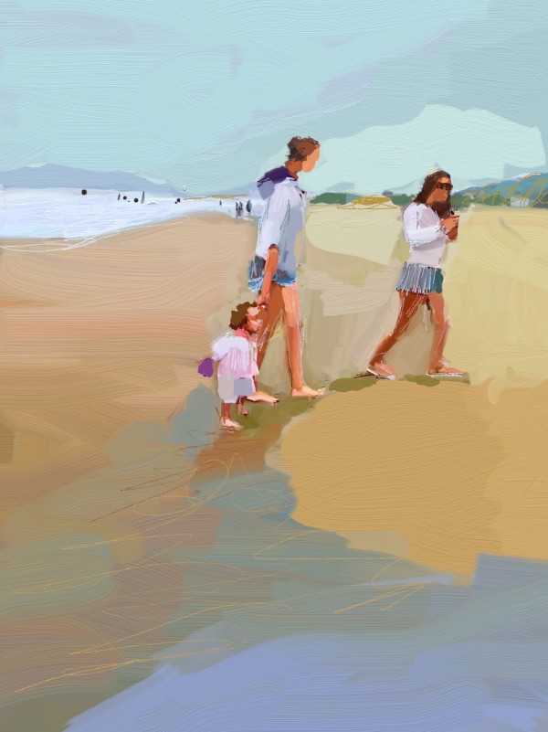 Beach Stroll by Andrew Faulkner