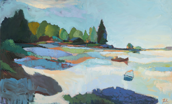 Inlet Diptych (Available through The Portland Art Gallery) by Andrew Faulkner