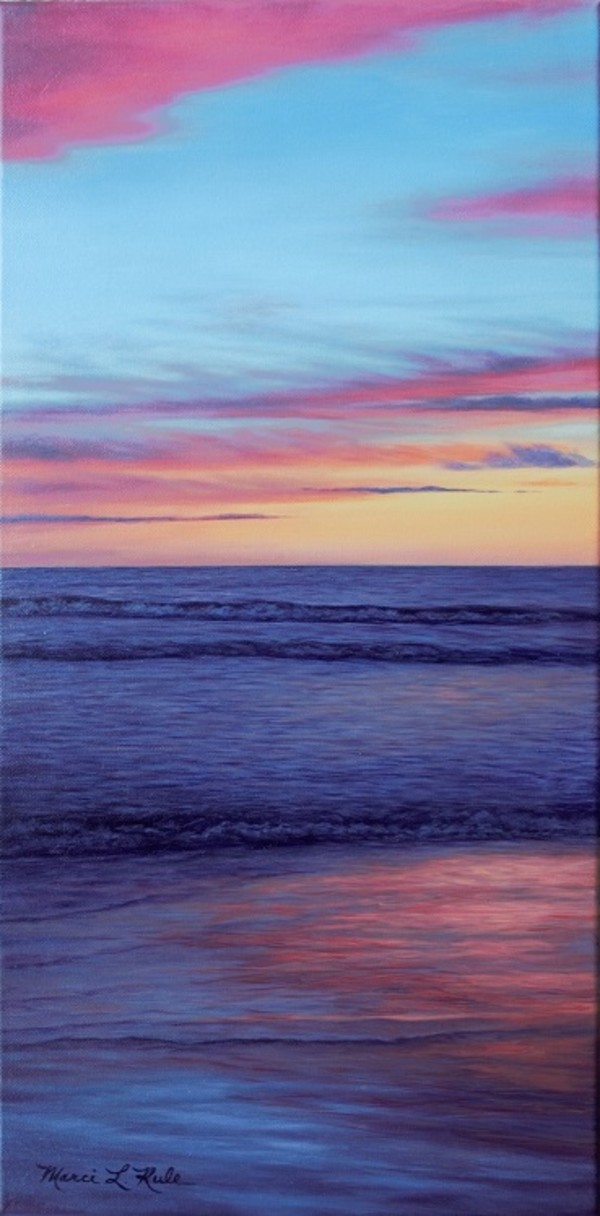California Sunset - original oil by Marci Rule