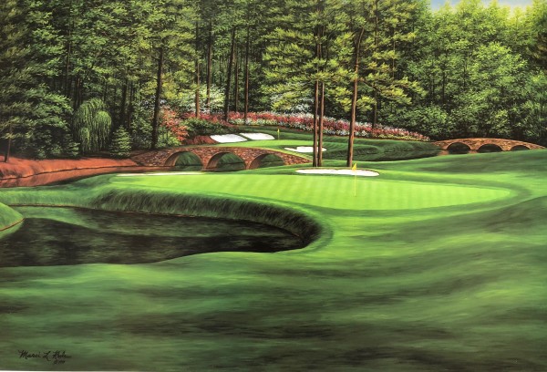 White Dogwood #11, Augusta National  Giclee on canvas by Marci Rule