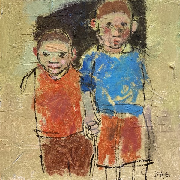 Pals holding hands by francis boag
