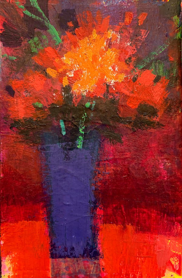 Red & orange bouquet by francis boag