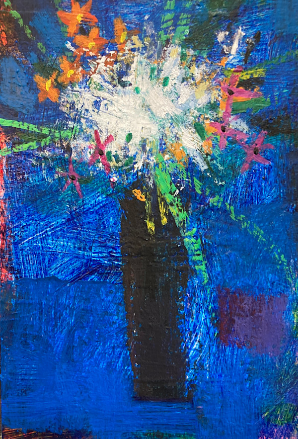 Black on blue by francis boag