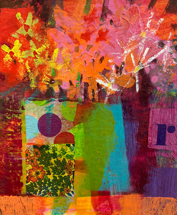 Flowers and polkadots by francis boag