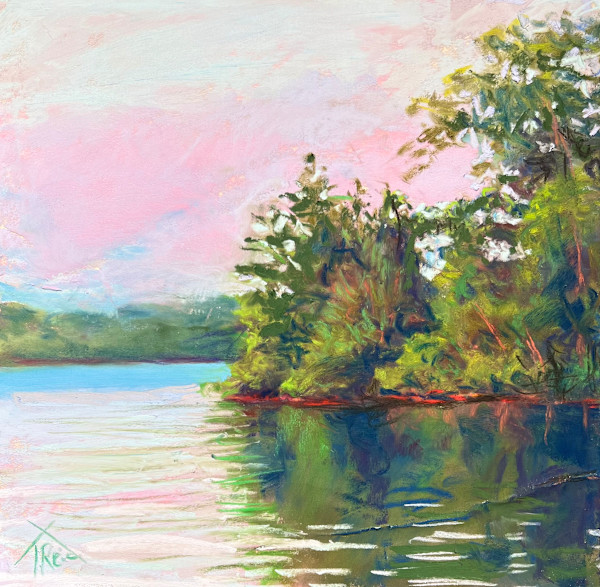2025/107. WARM HUES ON THE LAKE by Toby Reid
