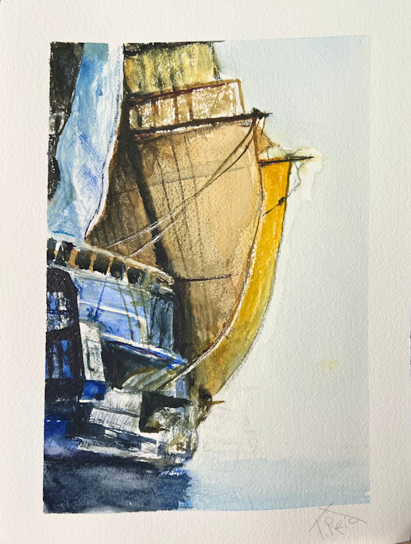 2025/@. Golden frigate by Toby Reid