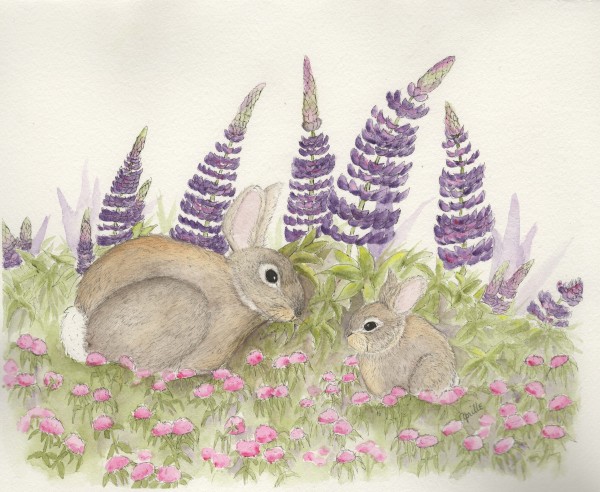 Mother Love: Bunnies by Aprille Janes