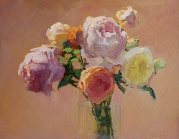 Champagne Roses by Phoebe Twichell Peterson
