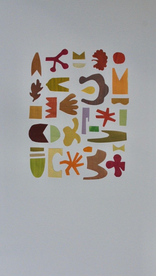 Cut Paper Collage - Autumn by Phoebe Twichell Peterson