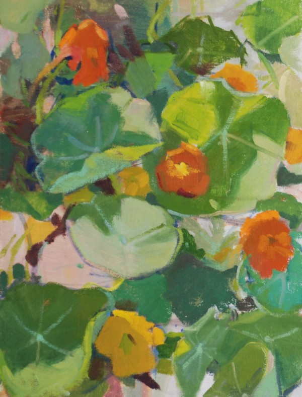 Nasturtiums #2 by Phoebe Twichell Peterson