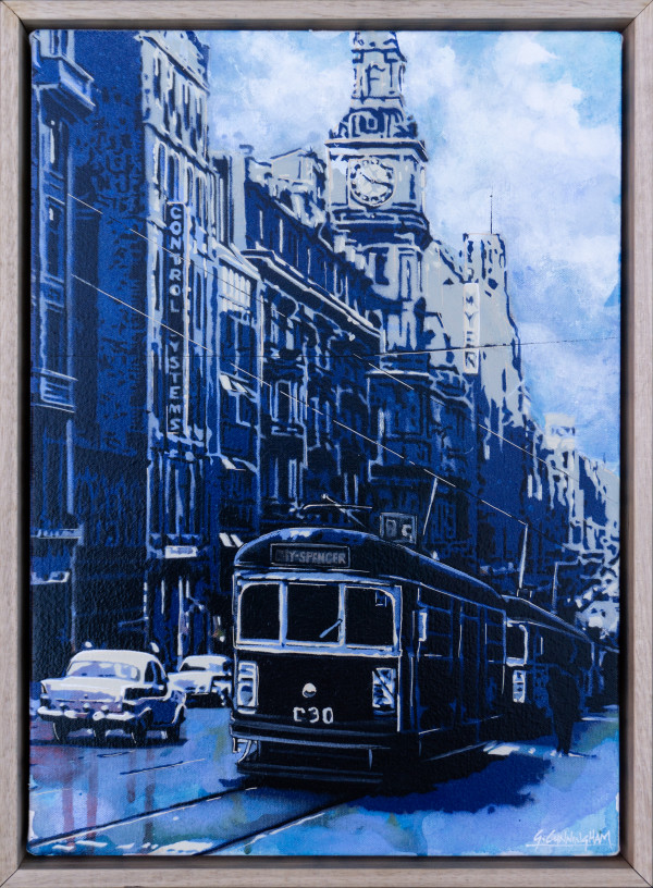 Bourke Street Tram by Geoff Cunningham