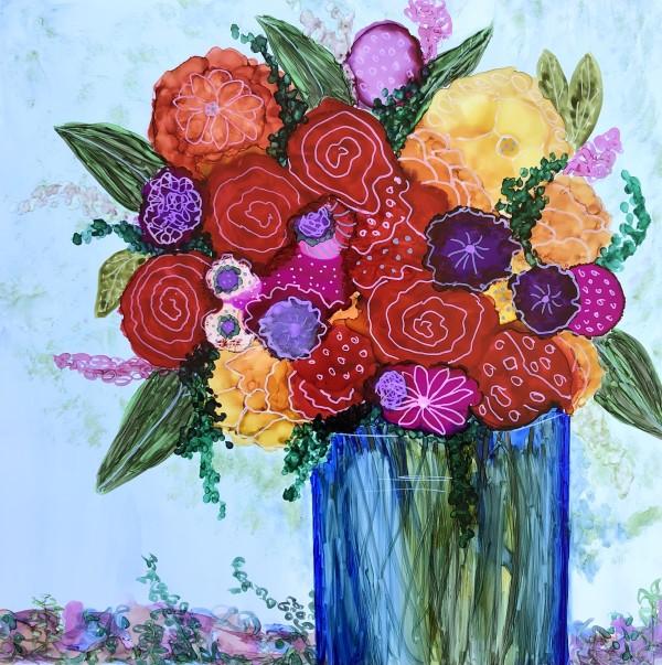Colorful Summer Bouquet by Debbi Estes