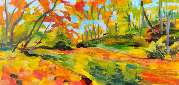 October at the Creek by Michelle Boerio