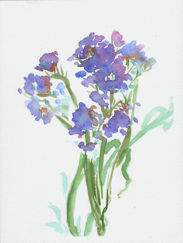 Floral Study Violet by Michelle Boerio