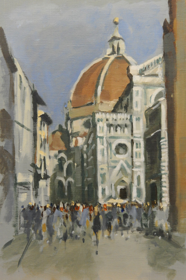Duomo, Florence, plein air study by Andrew Hird