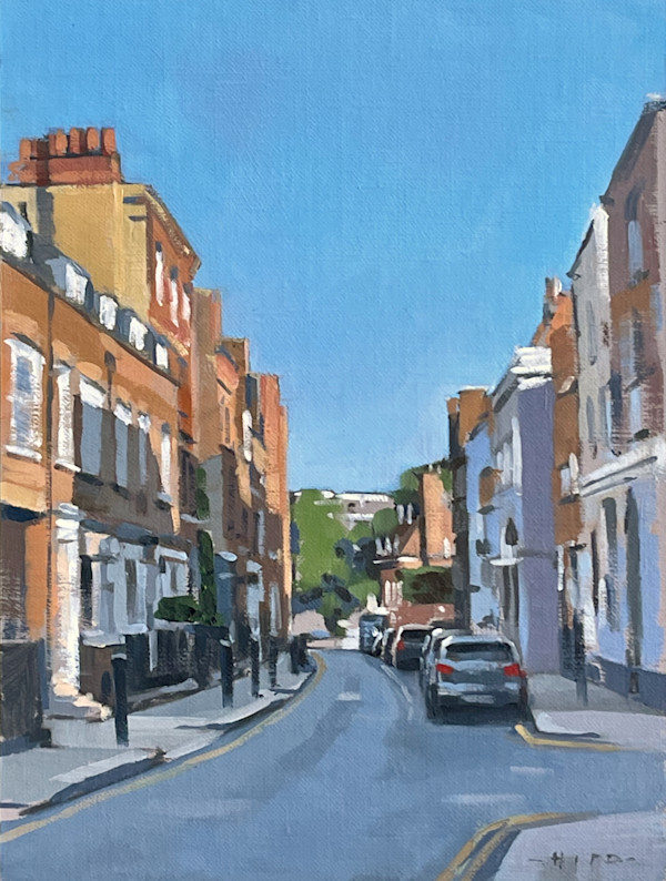 Summer evening, Old Church Street, Chelsea by Andrew Hird ARSMA