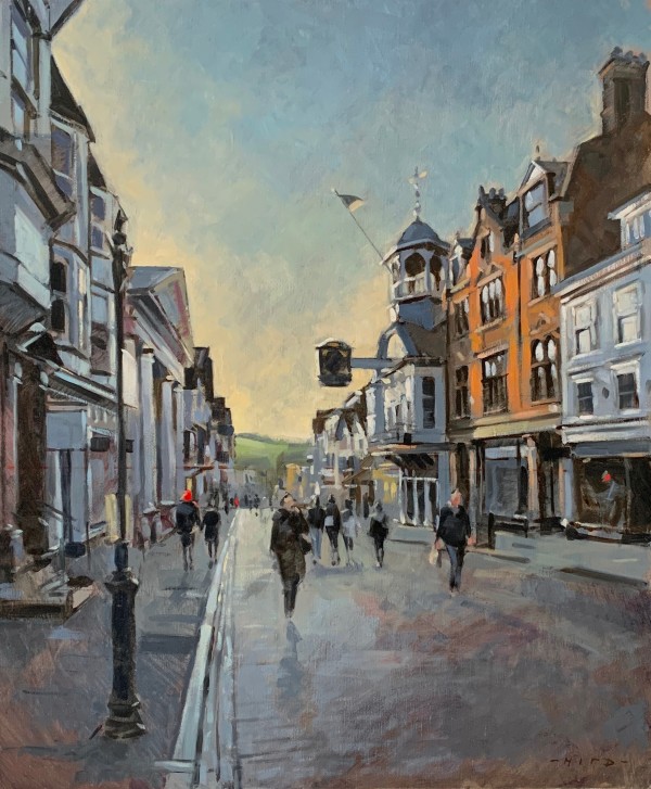 Guildford High Street, evening light by Andrew Hird