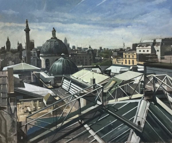 Rooftops around Trafalgar Square, summer sunshine by Andrew Hird