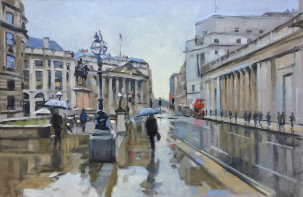 Mansion House from Threadneedle Street, scattered showers by Andrew Hird