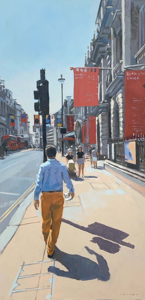 Orange trousers, Piccadilly by Andrew Hird