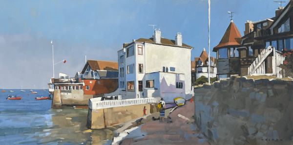 Towards the Yacht Club, Seaview waterfront by Andrew Hird