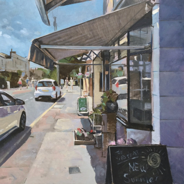 Saturday morning shopping, Bembridge by Andrew Hird