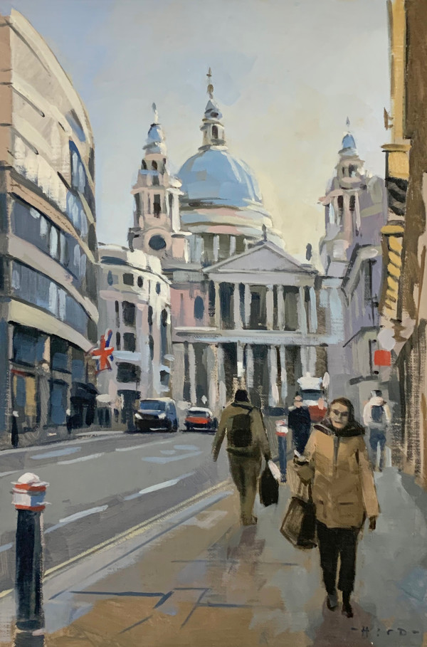 St Paul's, winter light by Andrew Hird