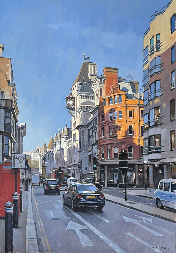 Morning shadows, Fleet Street towards the Strand and Royal Courts by Andrew Hird