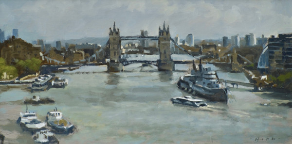 Tower Bridge and HMS Belfast by Andrew Hird