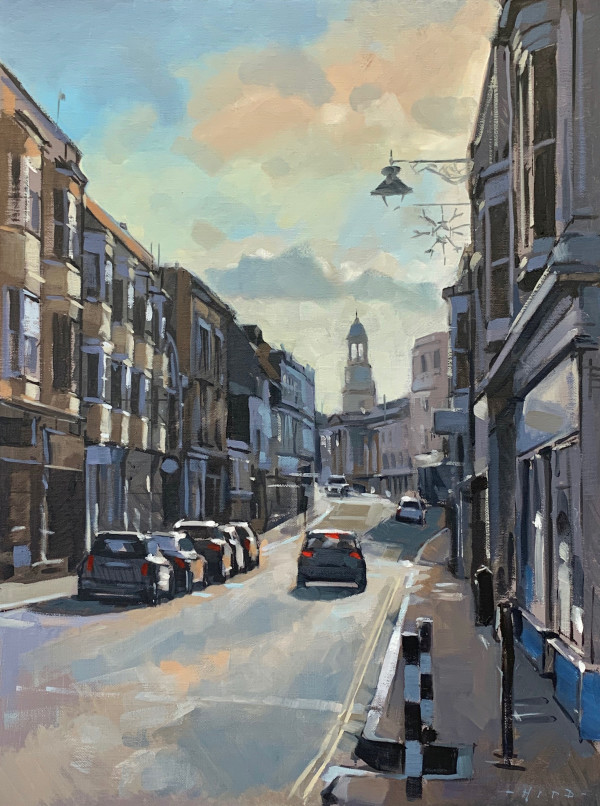 Sunset over Cross Street, Ryde by Andrew Hird