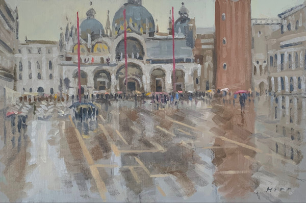 San Marco, heavy rain by Andrew Hird