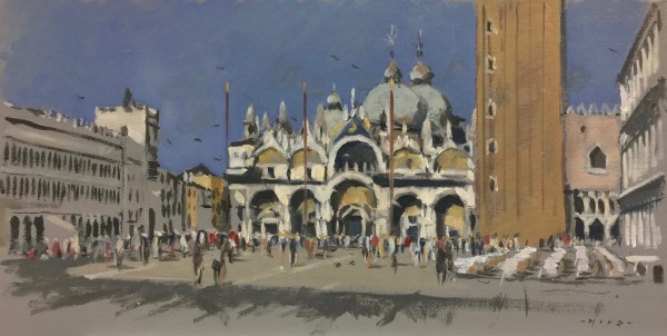 Piazza San Marco, evening light by Andrew Hird