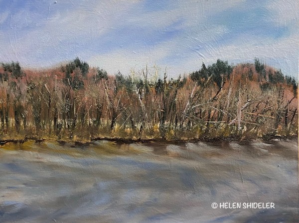 Early April on the River by Helen Shideler