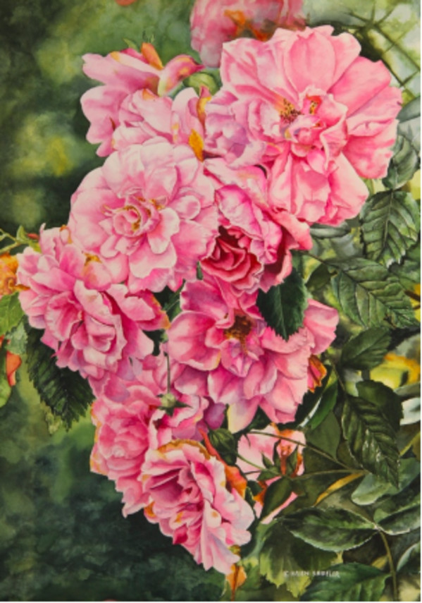 Cascading Blooms by Helen Shideler