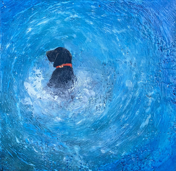 Just a Dog Swimming by Susan  Wallis