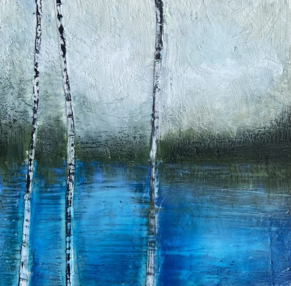 A Pause Between Birches by Susan  Wallis