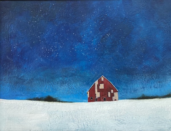 Stars Over a Patchwork Barn by Susan  Wallis