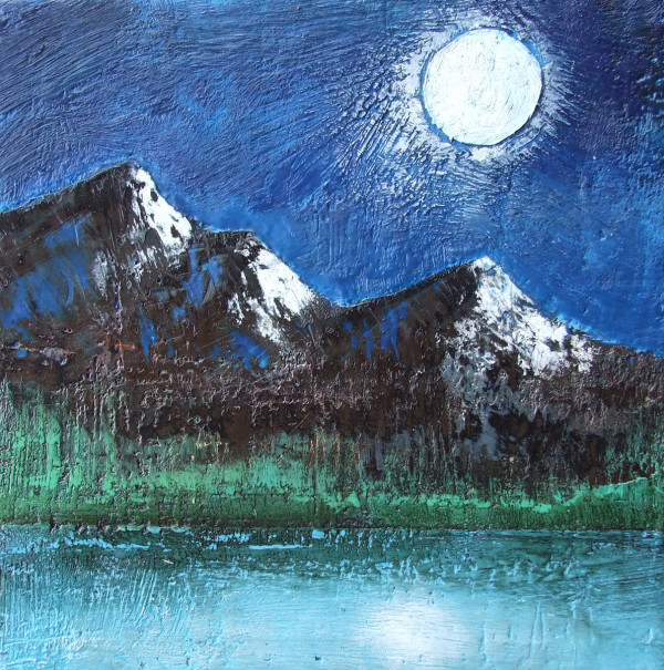 The Rockies by Moonlight by Susan  Wallis