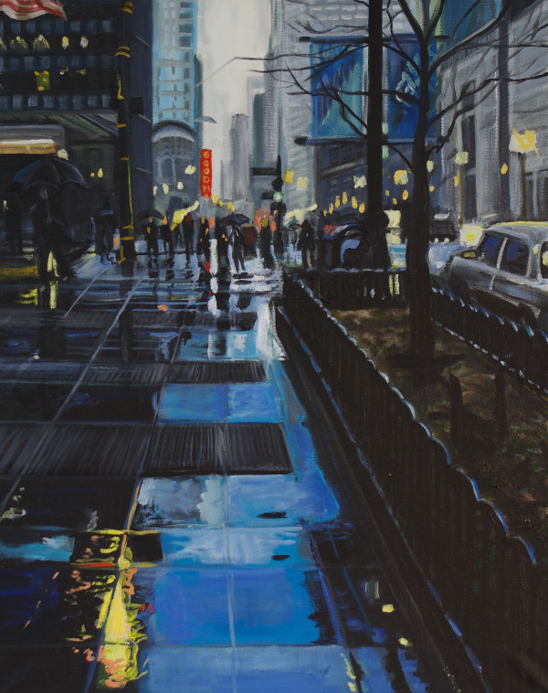 Rainy Day in Chicago by J. Scott Ament