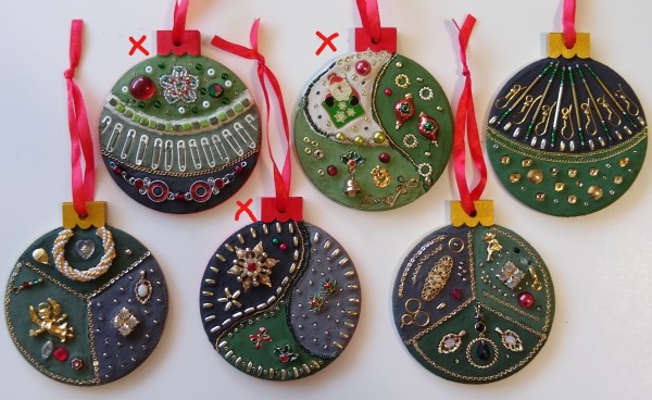 Holiday Ornaments (Set of 3) by Andrea L Edmundson