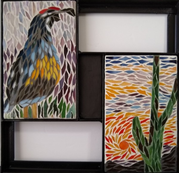 Sonoran Spring (pair in frame) by Andrea L Edmundson